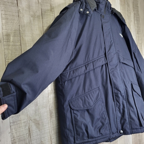 Red Kap Amtrak Train Winter Coat. Size Large. Style# JP70NV. - Picture 3 of 12